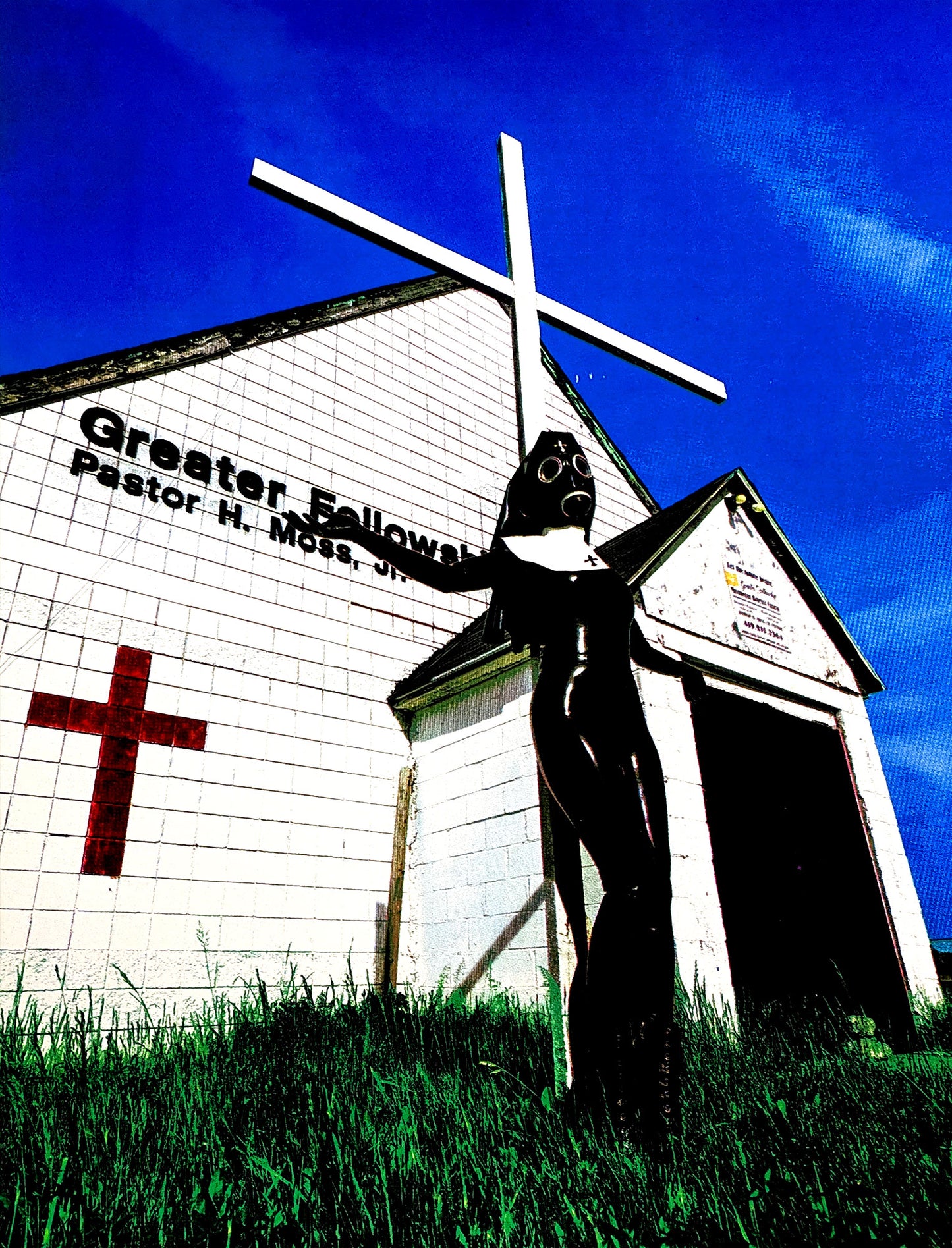 Rubber Nun In Detroit - 18x24 Silkscreen Print - Limited Edition of 30