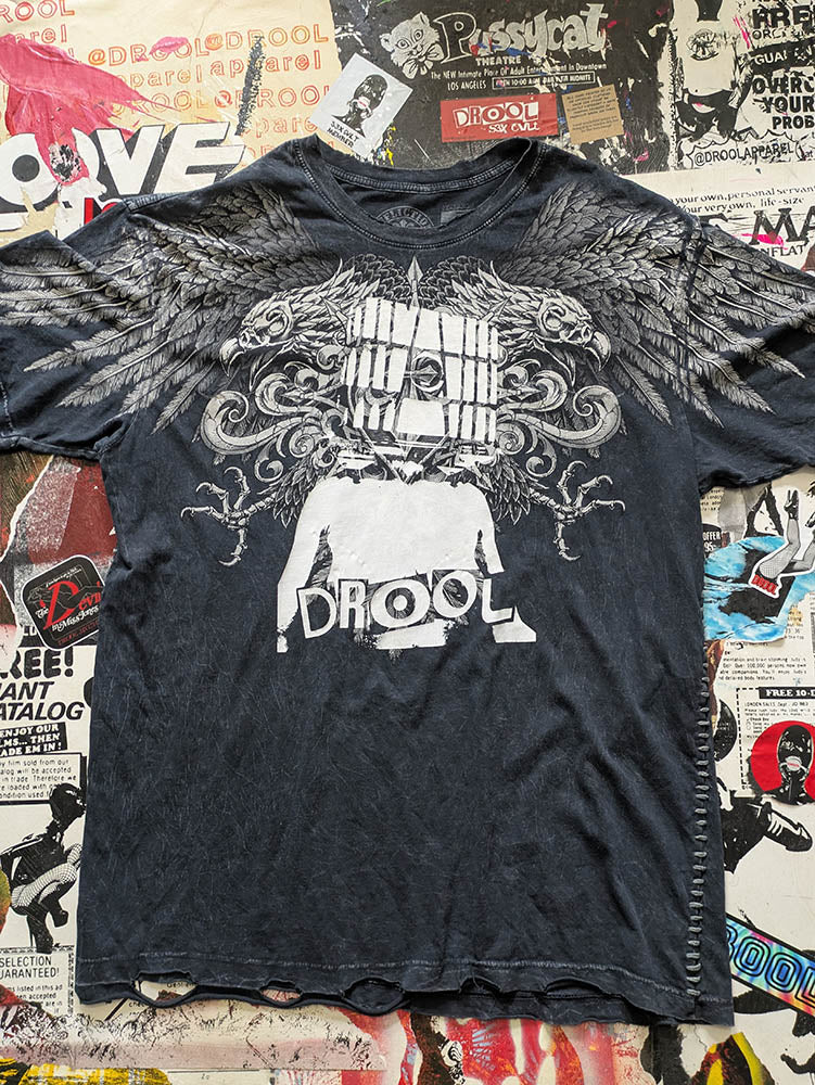 FOMO Collection DISTRESSED Affliction Glory Box T-Shirt  - 2XL - 1042