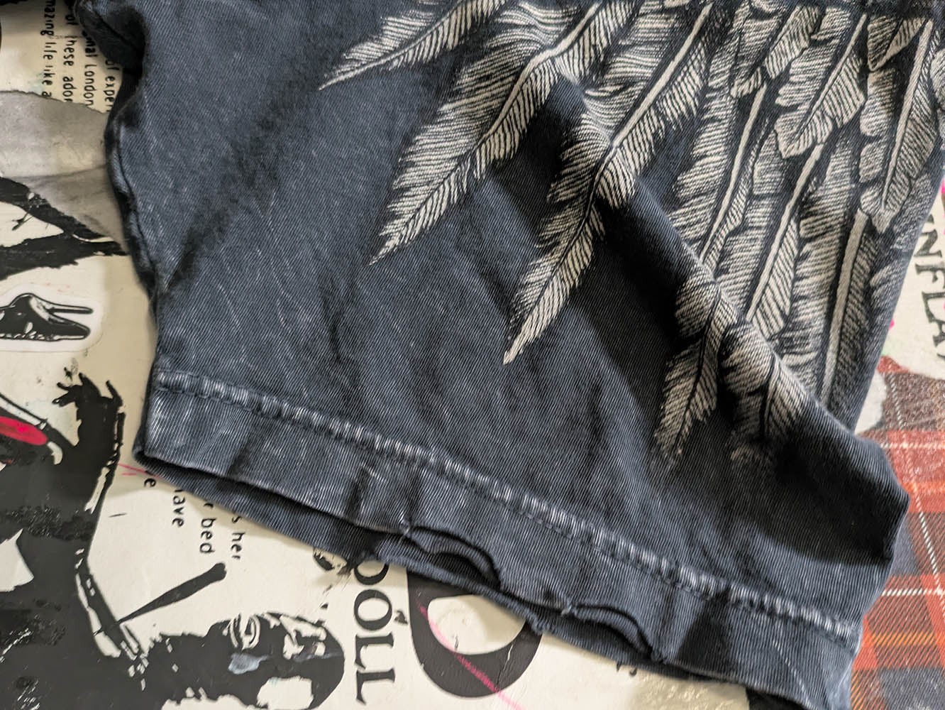 FOMO Collection DISTRESSED Affliction Glory Box T-Shirt  - 2XL - 1042