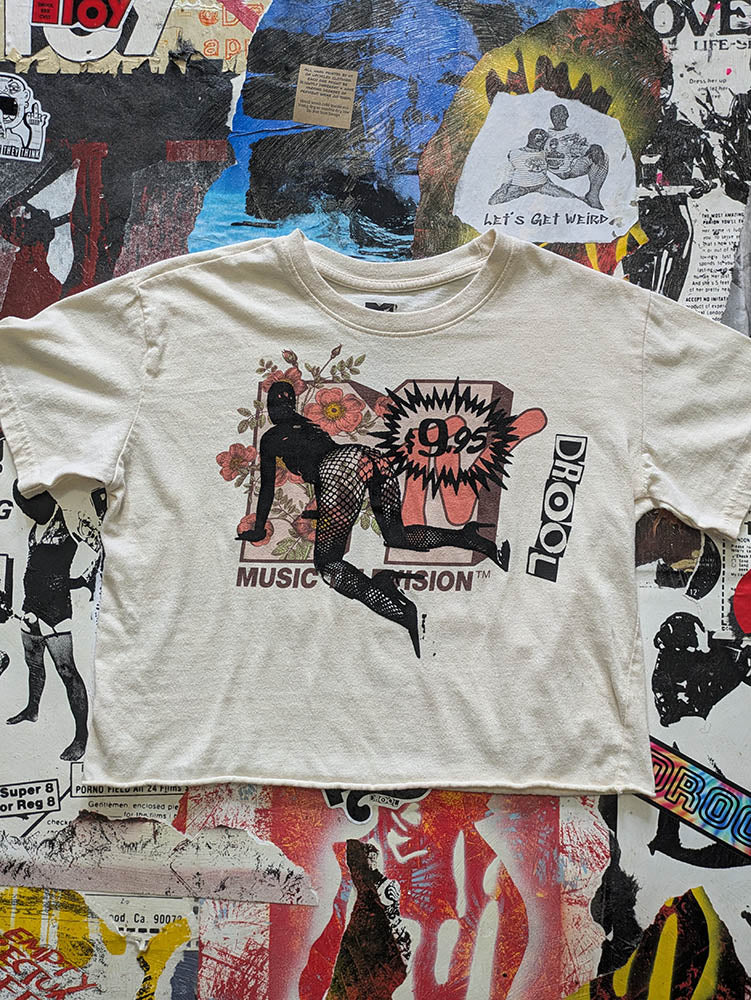 FOMO Collection MTV Love Machine Raw Cut Crop Top - M - 10426