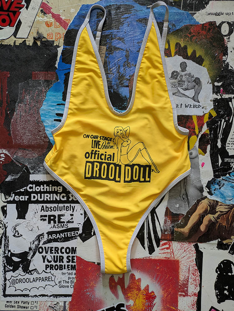 FOMO Collection Drool Doll One Piece Swimsuit - S(Hip to Crotch = 12" - Length = 23" - Pit to Pit 13") - 10441
