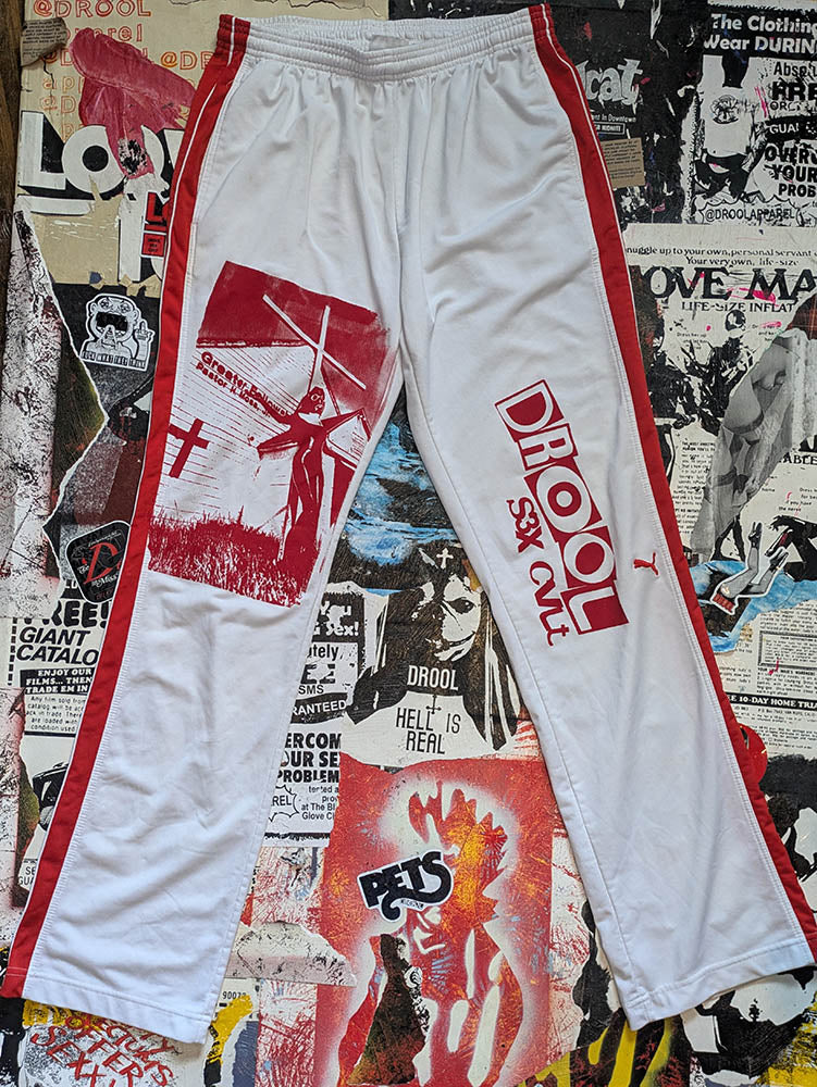 FOMO Collection Puma Rubber Nun In Detroit Sweatpants  - M(Waist = 28" - Inseam = 32" Length = 41") - 10616