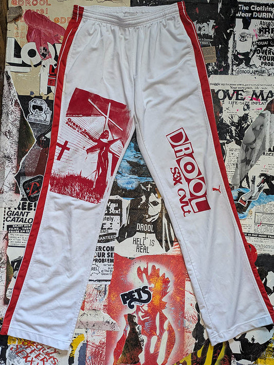 FOMO Collection Puma Rubber Nun In Detroit Sweatpants  - M(Waist = 28" - Inseam = 32" Length = 41") - 10616