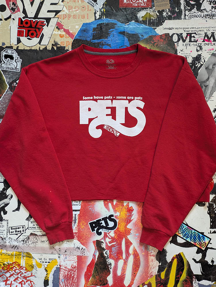 FOMO Collection Pets Raw Cut Crop Top Crewneck  - XL - 10617