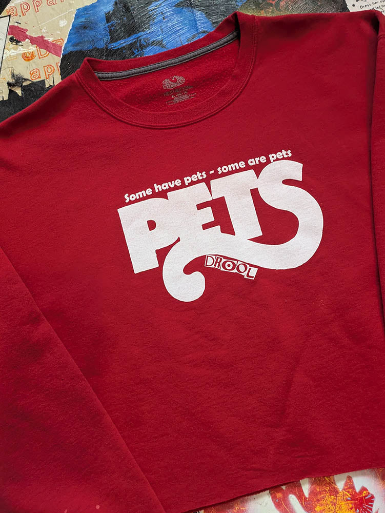 FOMO Collection Pets Raw Cut Crop Top Crewneck  - XL - 10617