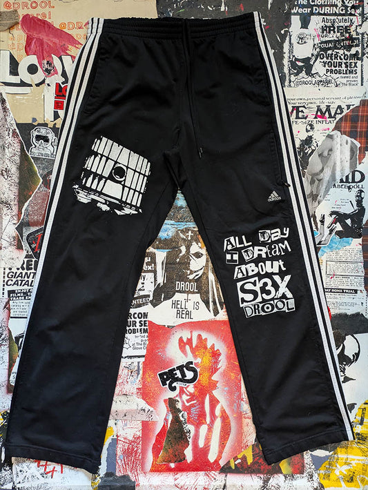 FOMO Collection A.D.I.D.A.S. Glory Box Sweatpants  - XL(Waist = 34" - Inseam = 32" Length = 42") - 10740