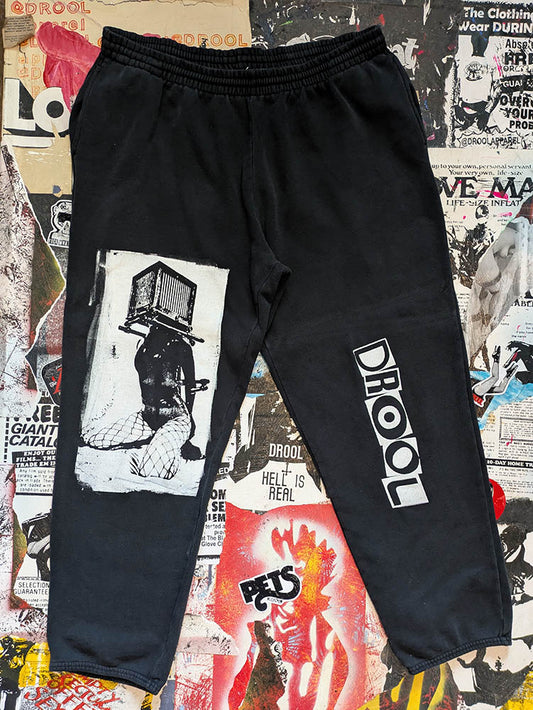 FOMO Collection Box Head Sweatpants  - L(Waist = 36" - Inseam = 26" Length = 38") - 10739