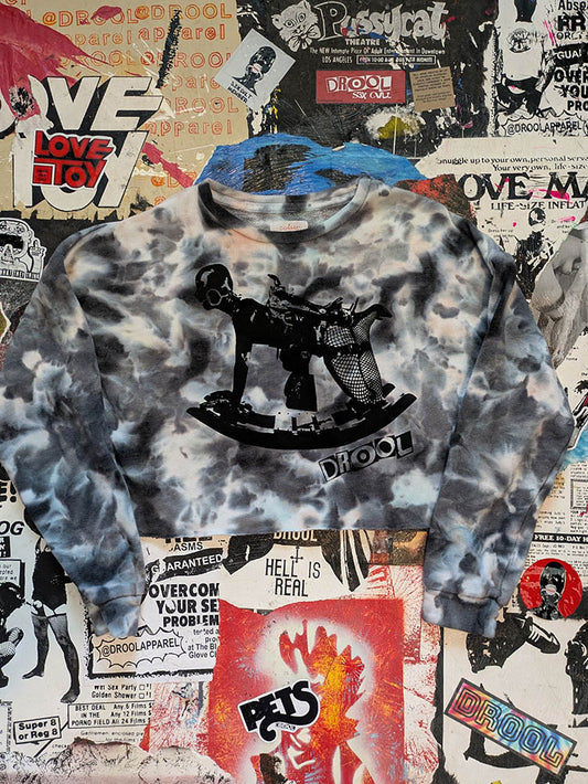 FOMO Collection Rubber Pony Raw Cut Crop Top  - S - 10712