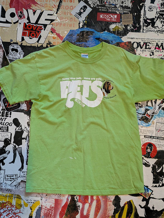 FOMO Collection DISTRESSED Hound Rescue Pets T-Shirt  - L - 1084
