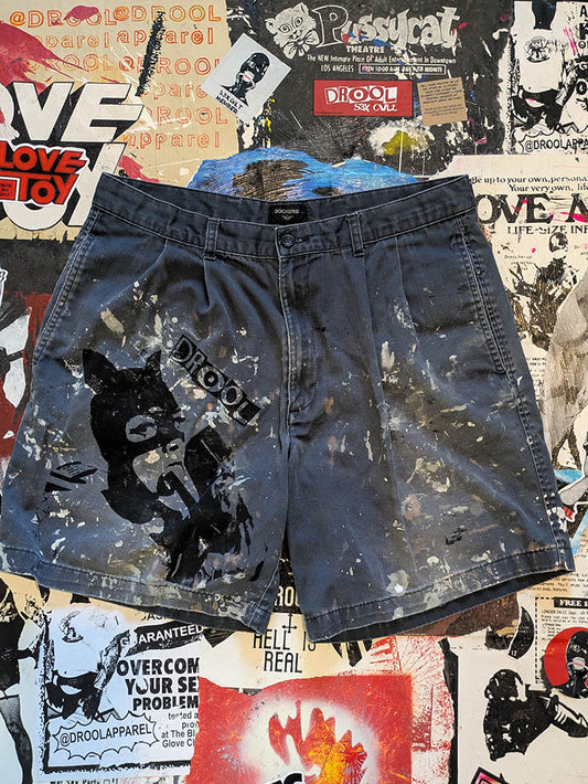 FOMO Collection DISTRESSED Dockers Vice Girls Shorts  - L(Waist = 34", Inseam = 7.5", Length = 18") - 10824