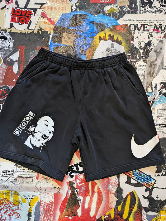 FOMO Collection DISTRESSED Nike Origin Story Shorts  - XL(Waist = 32", Inseam = 9.5", Length = 20") - 10829