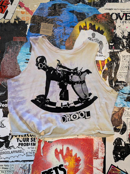 FOMO Collection Rubber Pony Raw Cut Muscle Tank  - XS - 10830