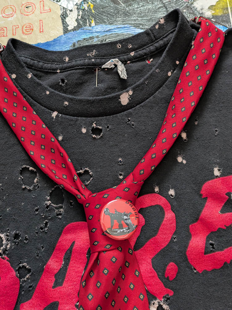 FOMO Collection D.A.R.E. Crop Top + Drool Tie Combo  - XL - 10929
