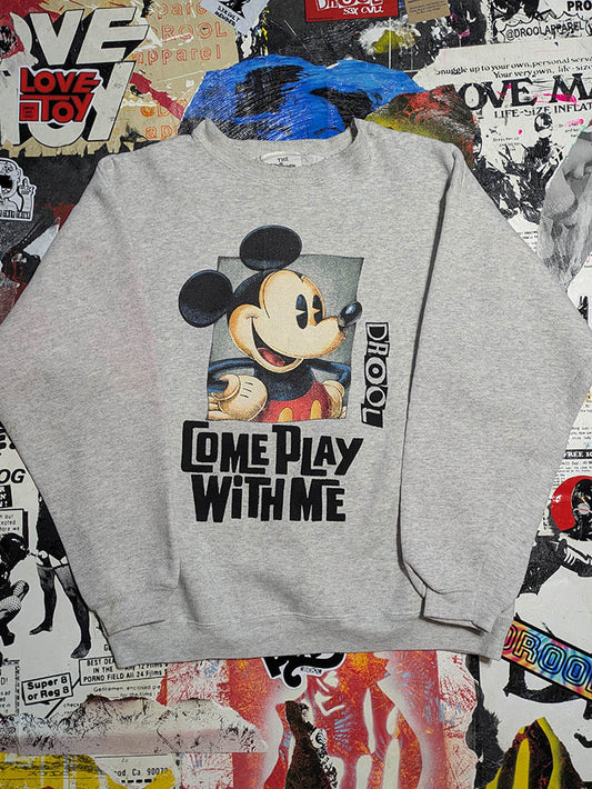 FOMO Collection Distressed Vintage Made in USA Mickey Mouse Crewneck- M - 1103