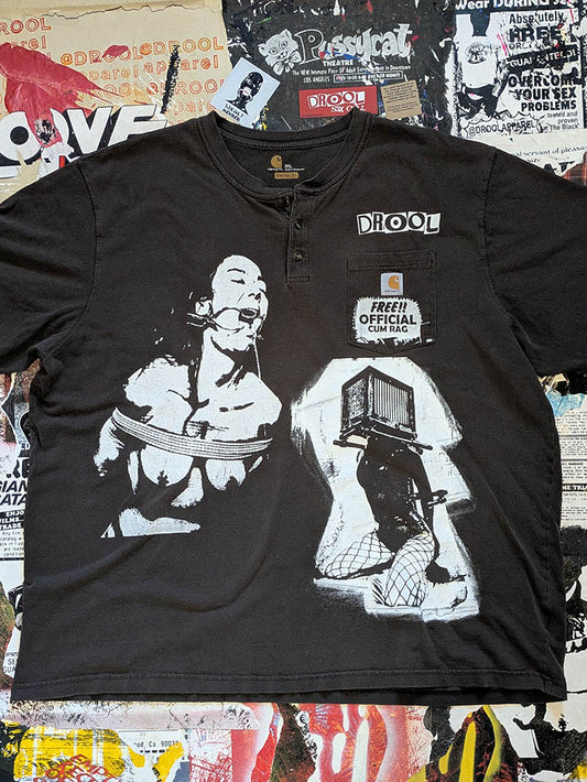 FOMO Collection - Collage Carhartt Box Head / Origin Story Two Button T-Shirt - 3XL - 11220