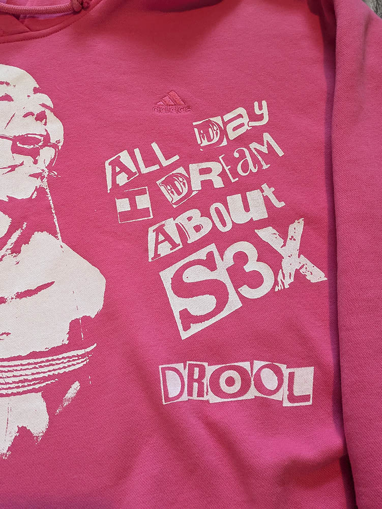 FOMO Collection - Collage A.D.I.D.A.S. Origin Story Crop Top Hoodie  - 11227