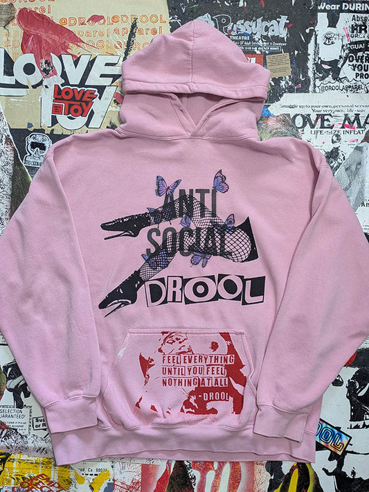 FOMO Collection - Collage Anti Social Legs / Feel Everything Hoodie - 2XL - 11322