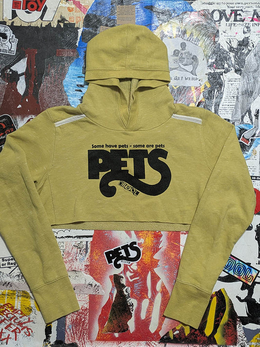 FOMO Collection - Pets Raw Cut Crop Top Hoodie - M - 11411