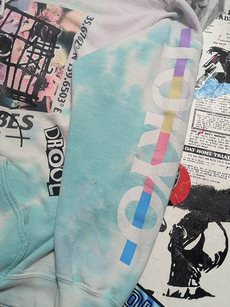 FOMO Collection - Collage Tokyo Vibes Glory Box / Come Play With Me Hoodie - L - 1147