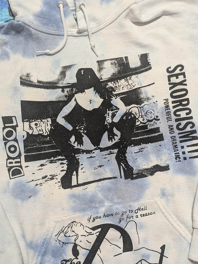 FOMO Collection - Collage Rubber Nun In Pittsburgh / Devil In Miss Jones Hoodie - L - 1146