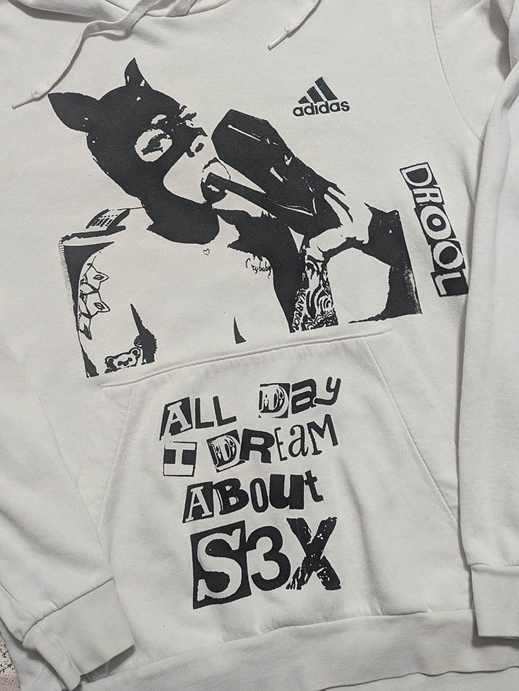 FOMO Collection - Collage A.D.I.D.A.S. Vice Girls Hoodie - M - 1143