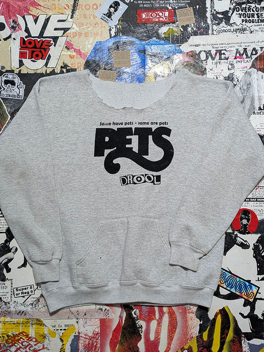 FOMO Collection - DISTRESSED Pets Raw Cut Crewneck - XL - 11518
