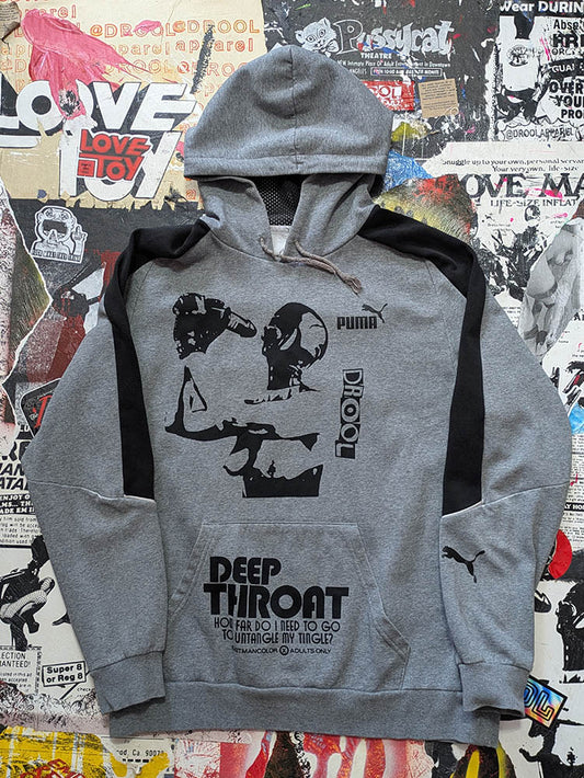 FOMO Collection - Puma Collage Hungry / Deep Throat Hoodie - L - 11526
