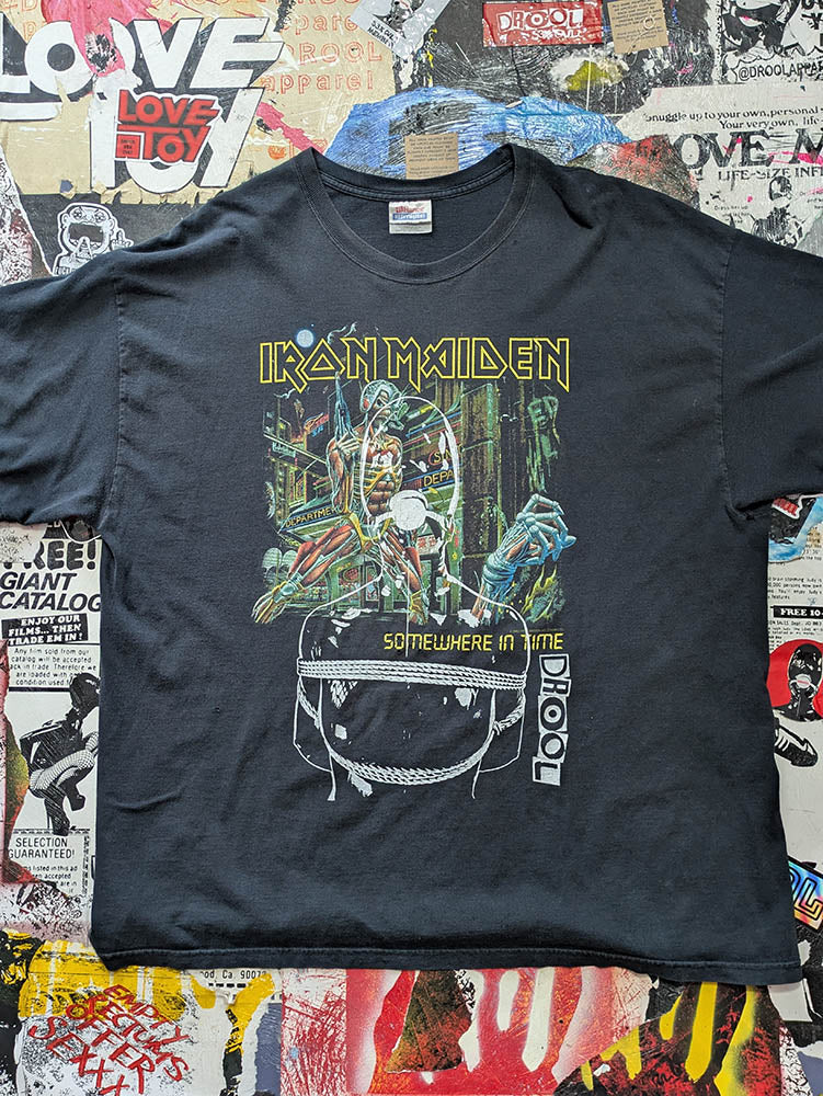 FOMO Collection - DISTRESSED Vintage(early 2000s) Iron Maiden Manifesto T-Shirt - 2XL - 11529