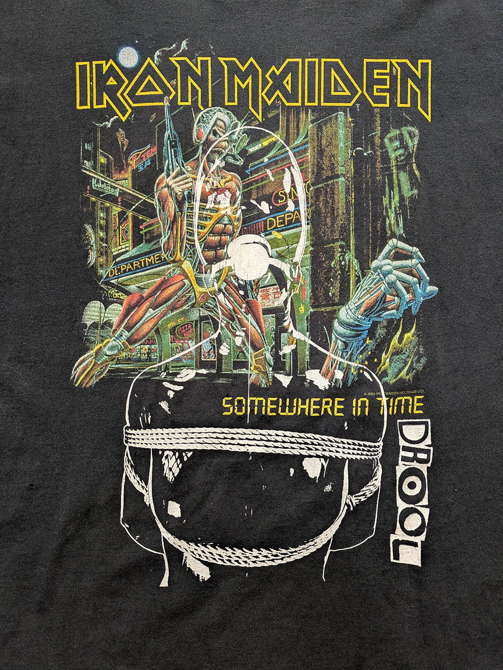 FOMO Collection - DISTRESSED Vintage(early 2000s) Iron Maiden Manifesto T-Shirt - 2XL - 11529