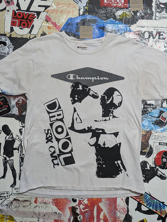FOMO Collection - DISTRESSED Champion Hungry T-Shirt - M - 1176