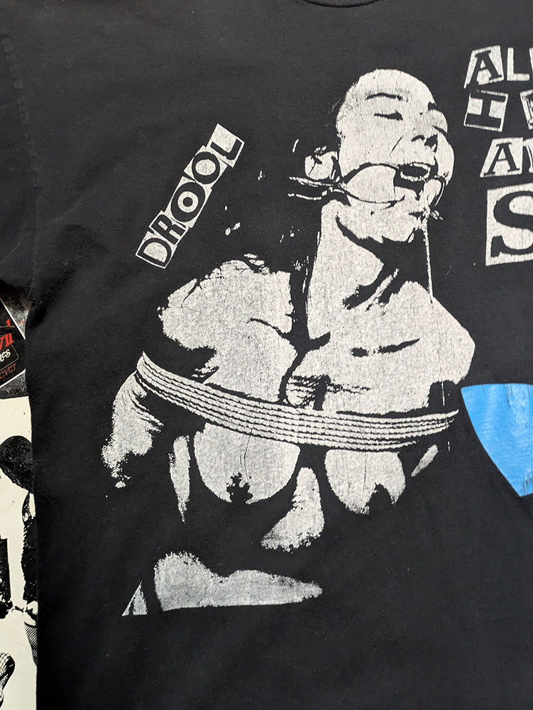 FOMO Collection - DISTRESSED Collage A.D.I.D.A.S. Origin Story T-Shirt - XL - 1179