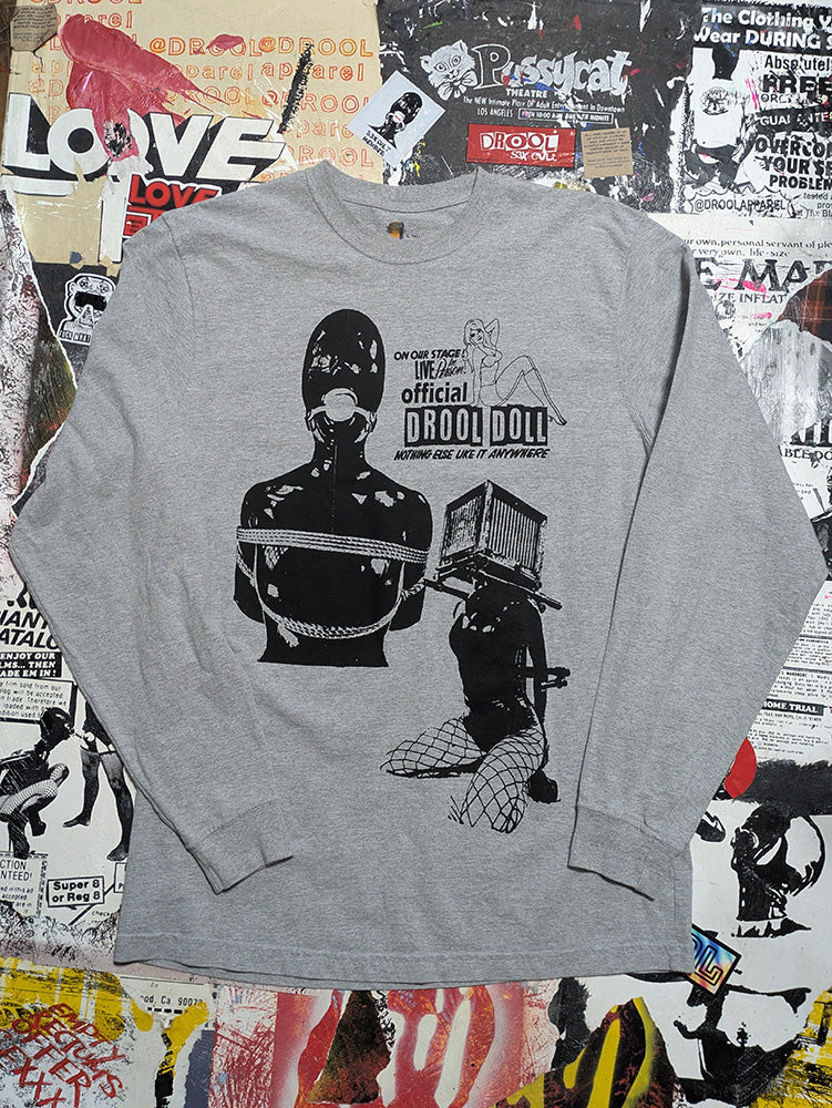 FOMO Collection - Collage Carhartt Manifesto / Box Head / Drool Doll Long Sleeve T-Shirt - L - 11710