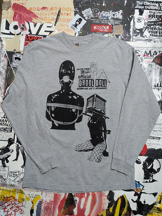 FOMO Collection - Collage Carhartt Manifesto / Box Head / Drool Doll Long Sleeve T-Shirt - L - 11710