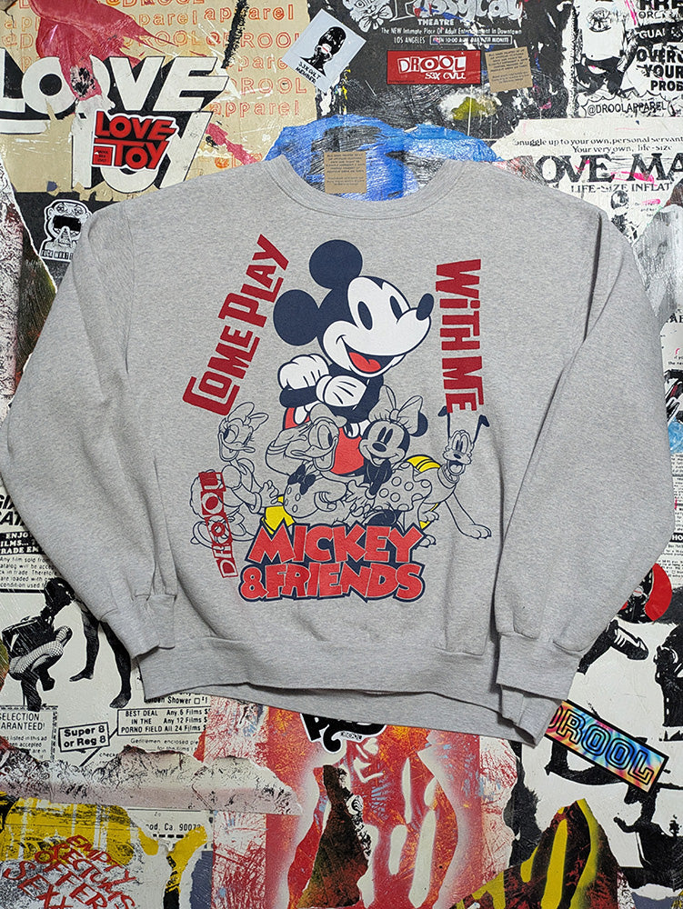 FOMO Collection - Mickey & Friends Come Play With Me Crewneck - 2XL - 11716