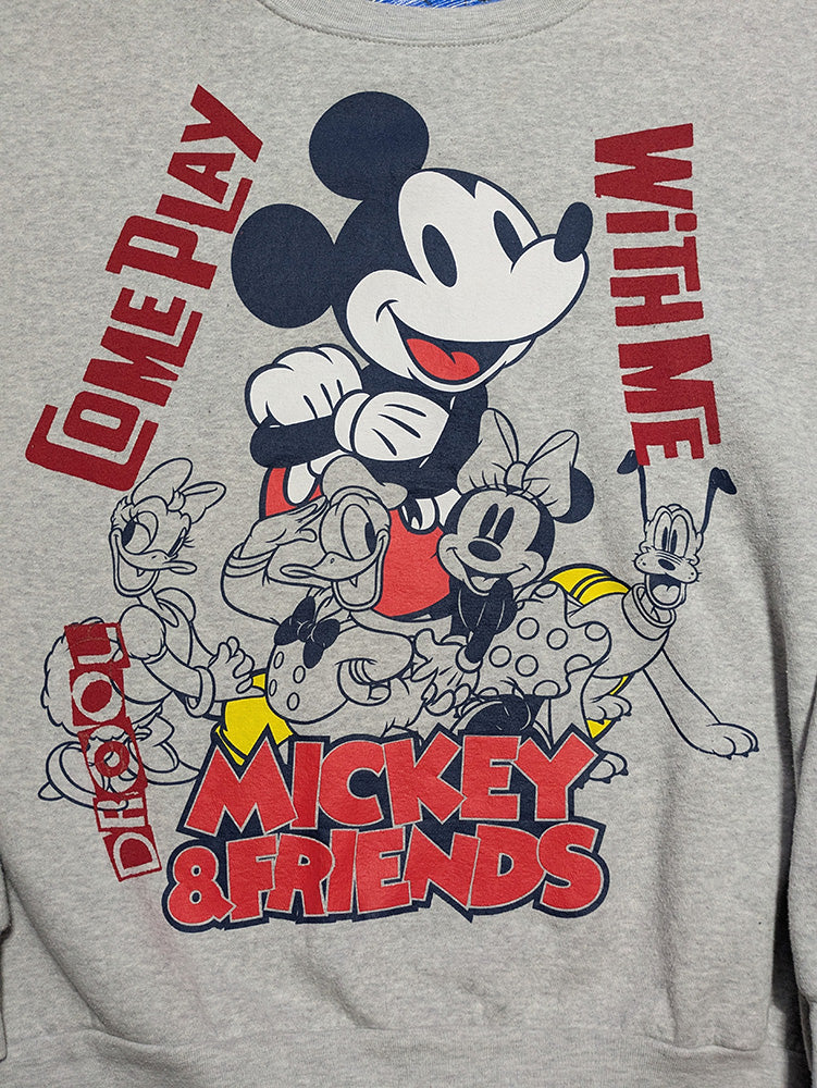FOMO Collection - Mickey & Friends Come Play With Me Crewneck - 2XL - 11716