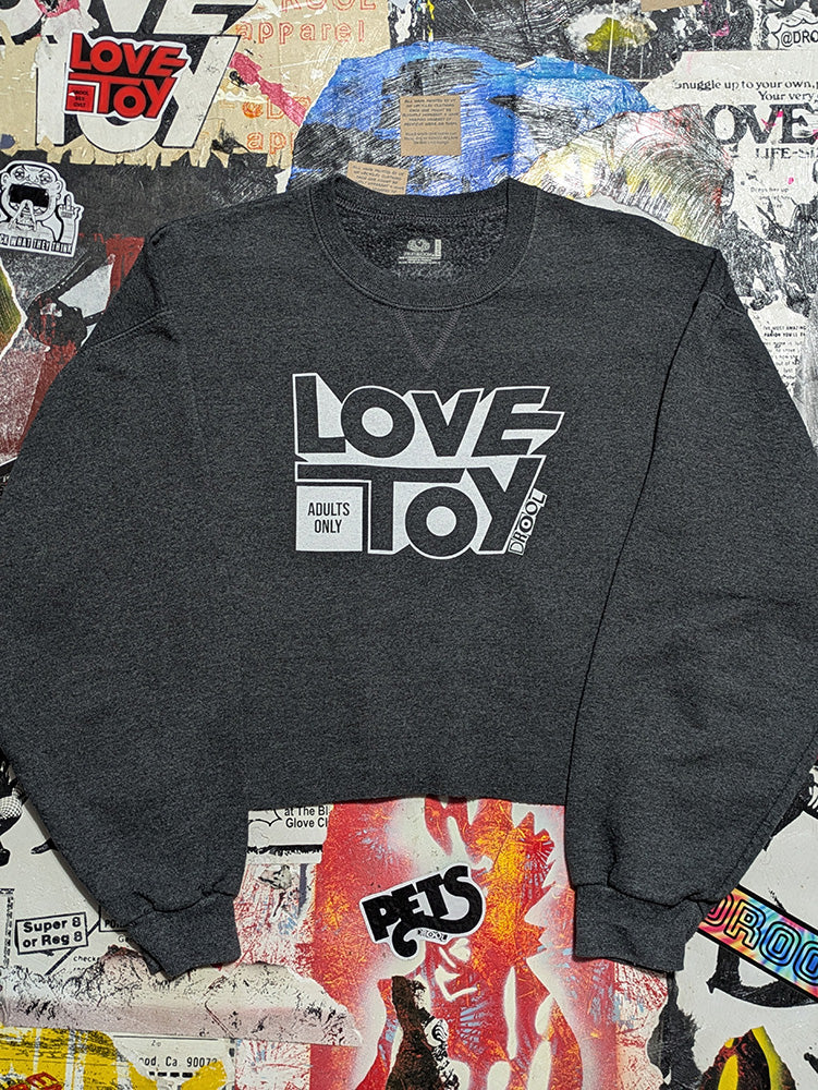 FOMO Collection - Love Toy Raw Cut Crop Top Crewneck - L - 11718