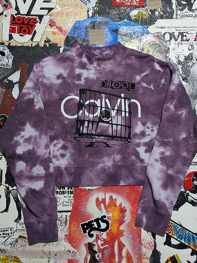 FOMO Collection - Calvin Klein Glory Box Crop Top Crewneck - L - 11719