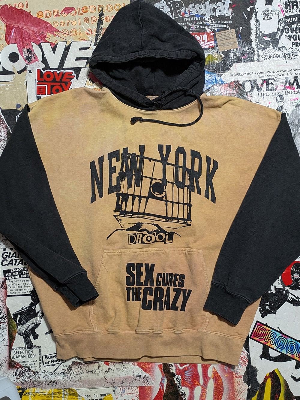 FOMO Collection - New York Collage Glory Box S3x Cures The Crazy Hoodie - 3XL - 11732