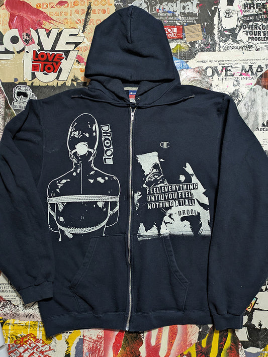 FOMO Collection - Champion Collage Manifesto / Feel Everything Zip Up Hoodie - XL - 11733