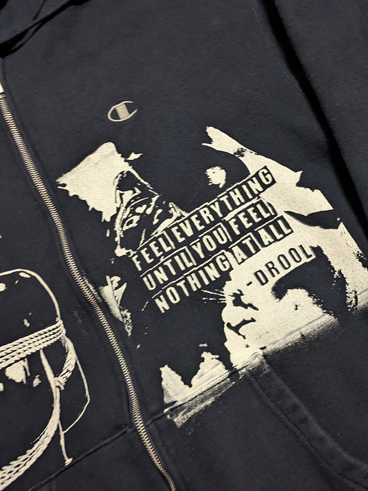 FOMO Collection - Champion Collage Manifesto / Feel Everything Zip Up Hoodie - XL - 11733