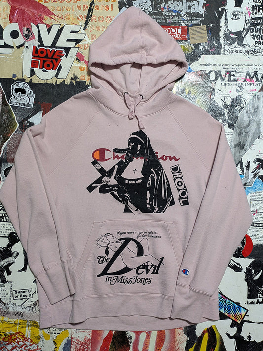 FOMO Collection - Collage Champion Magdalene / Devil In Miss Jones Hoodie - XL - 11734