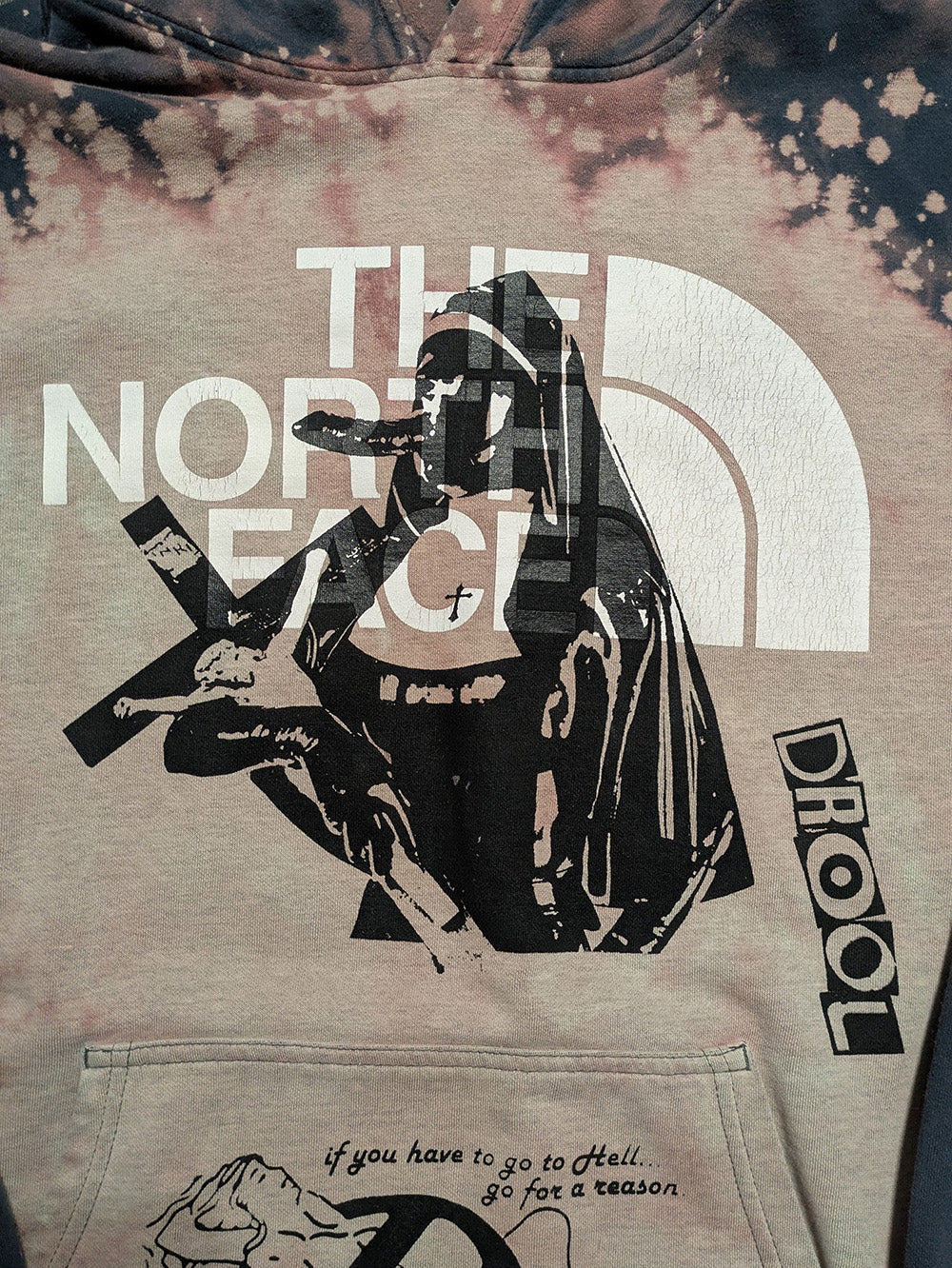 FOMO Collection - Collage North Face Magdalene / Devil In Miss Jones Hoodie - XL - 11736