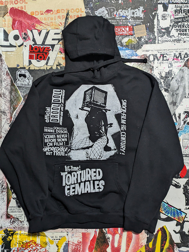 FOMO Collection - Collage Box Head / Tortured Females Hoodie - XL - 11739