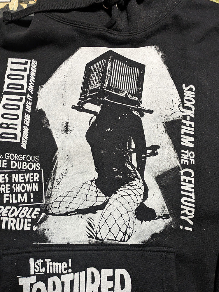 FOMO Collection - Collage Box Head / Tortured Females Hoodie - XL - 11739