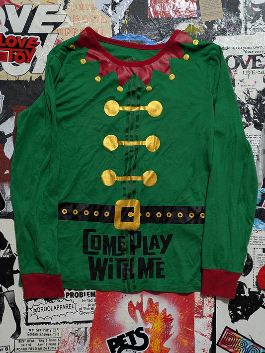 FOMO Collection - Elf Come Play With Me Long Sleeve T-Shirt - M - 1187