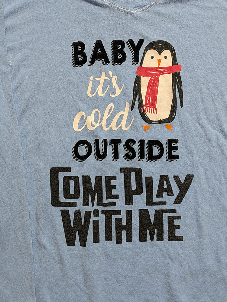 FOMO Collection - Baby It's Cold Outside Play With Me Long Sleeve T-Shirt - L - 1188
