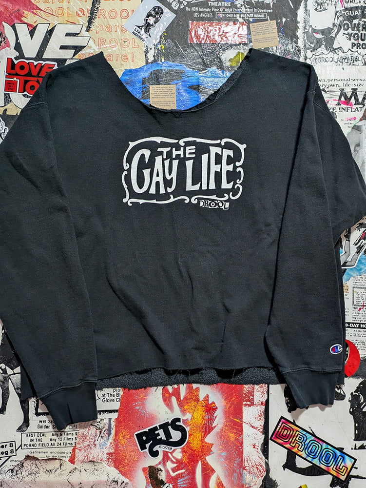 FOMO Collection - Champion Gay Life Raw Cut Crewneck - 2XL - 11820