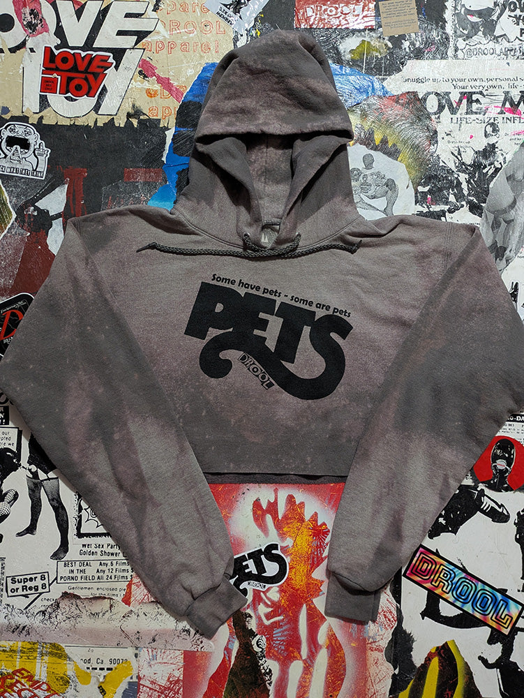 FOMO Collection - Pets Raw Cut Crop Top Hoodie - M - 11822