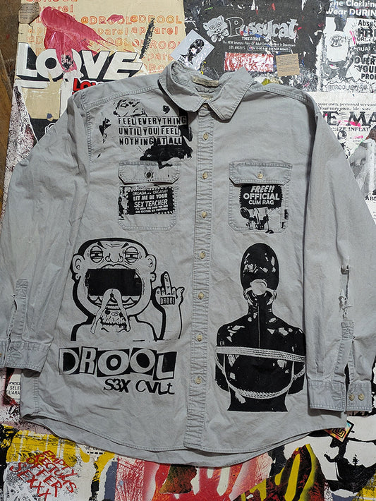 FOMO Collection - DISTRESSED Collage Manifesto / FWTT / Feel Everything - 2XL - 11824