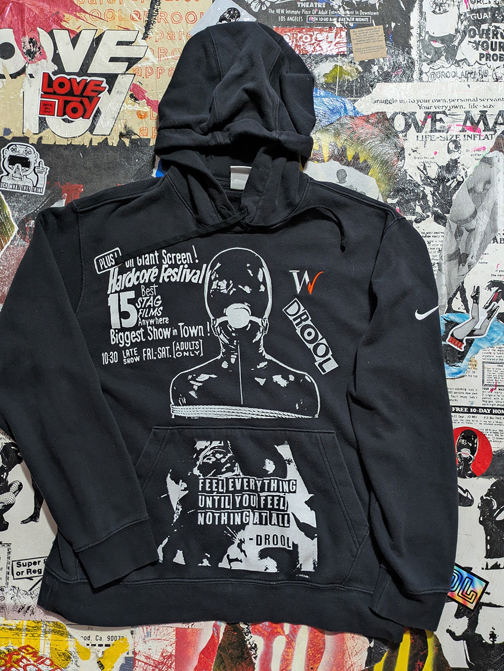 FOMO Collection - Collage Nike Manifesto / Feel Everything Hoodie - L - 11831